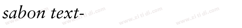 sabon text字体转换